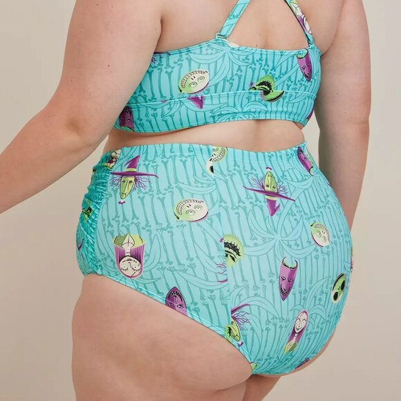 New Torrid Plus Size 6 Nightmare Before Christmas Swimsuit Bottoms Sally Swim - Picture 2 of 3